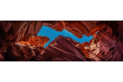 Bowels of the Antelope Canyon - Nadir Panoramic