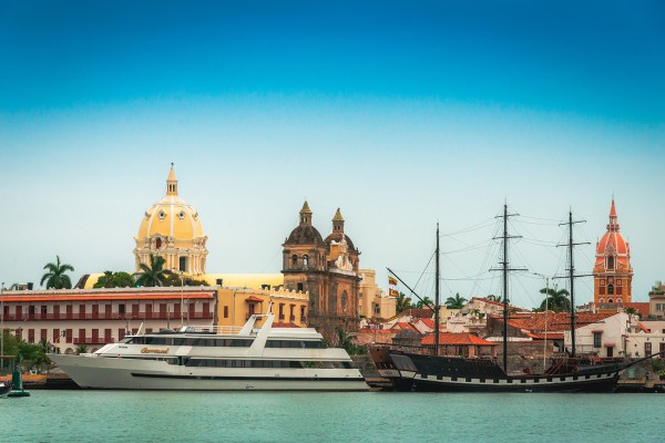 Walled city from the sea