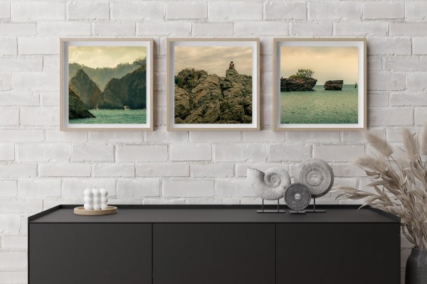 Rocks & Coralines Triptych