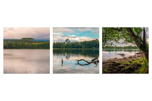 Chilean Patagonia Lagoon Triptych