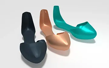 Render Prototype Ballet Shoes Ribbon